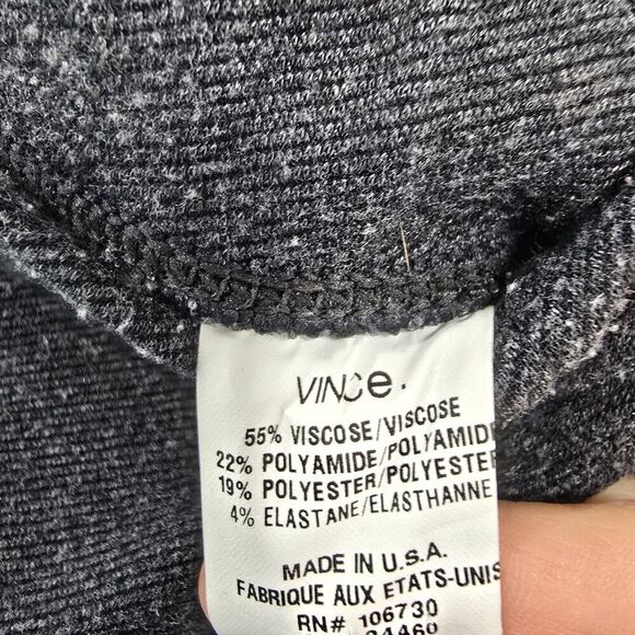 Vince Leggings Womens Small Gray Stretchy Mid Rise Crop Pull On Elastic Skinny - Picture 9 of 12